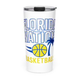 THE NATION Tapered stainless steel tumbler