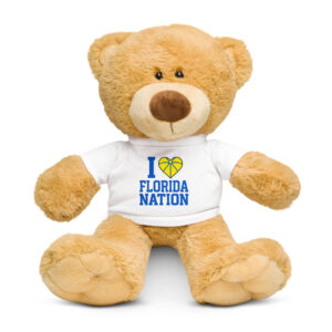 I LOVE FLORIDA NATION Teddy bear with a t-shirt